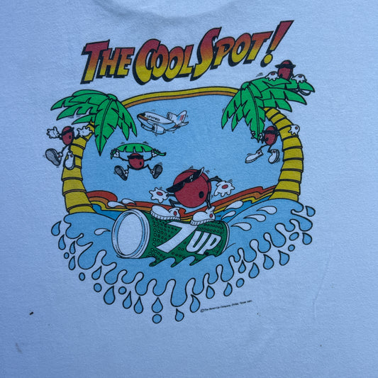 Vintage 90s 7 Up “The Cool Spot” 1991 T-Shirt