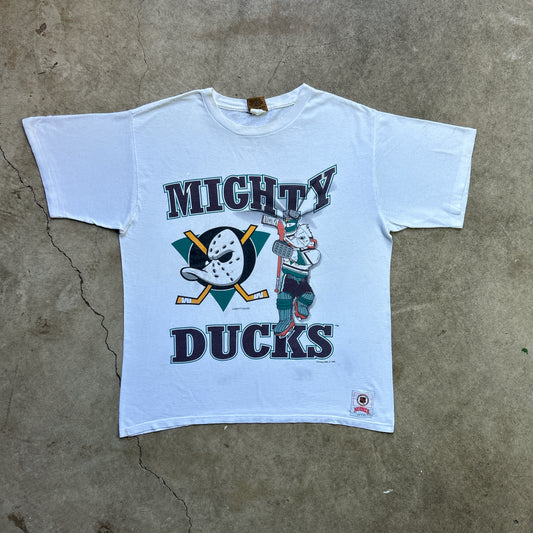 Vintage 90s Mighty Ducks Promotional Movie Merchandise NHL X Nutmeg T-shirt