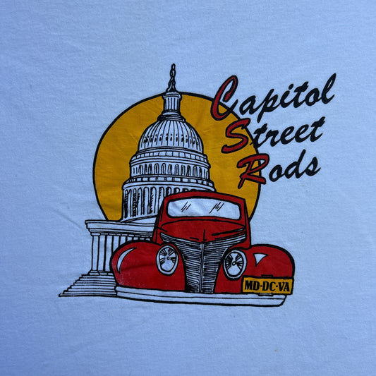 Vintage 90s USA Capital Street Rods Washington DC T-shirt