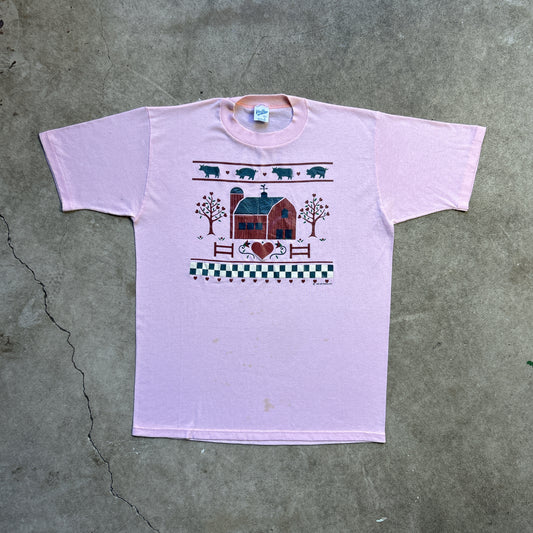 Vintage 80s Farm Barn & Animals T-shirt