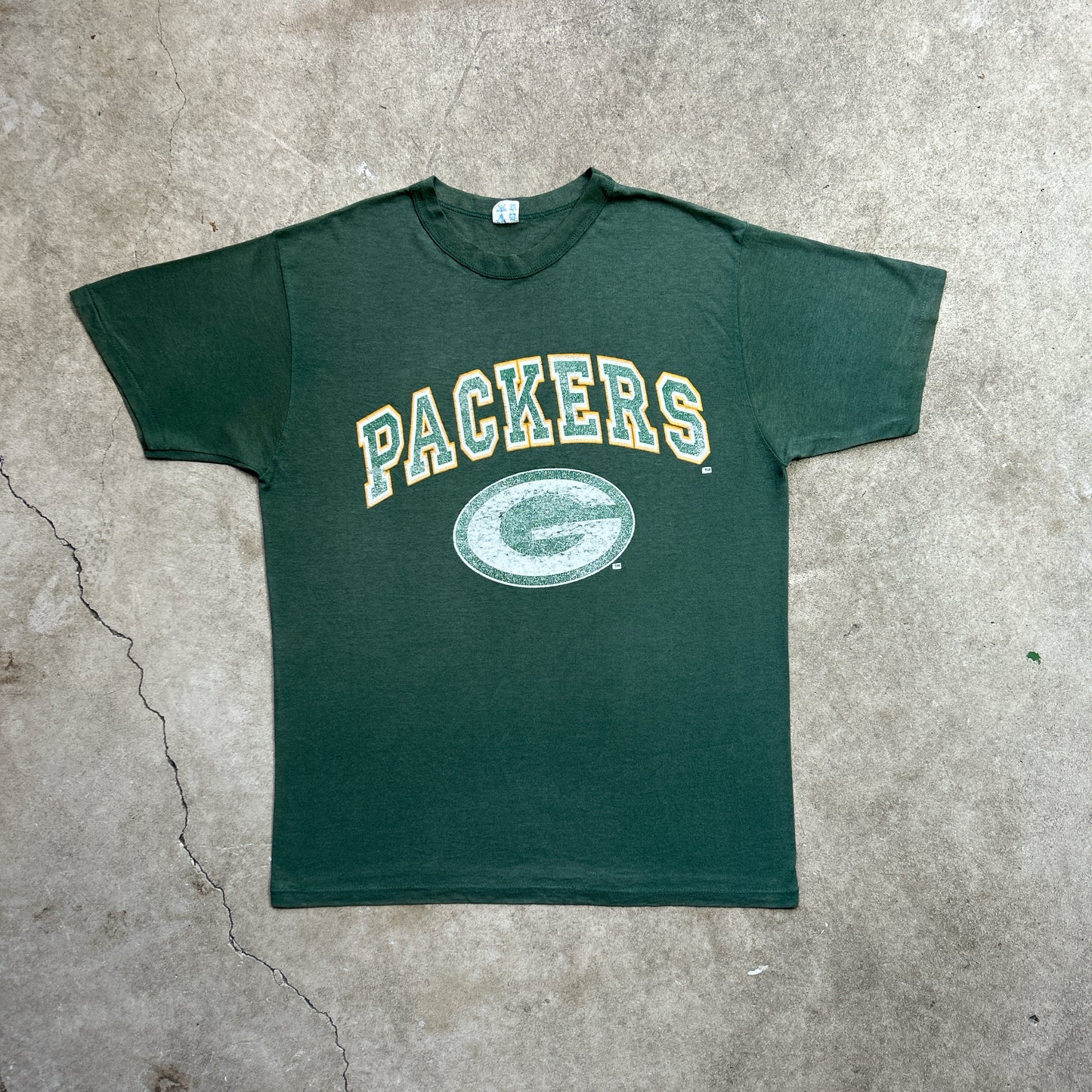 Vintage 80s USA NFL, Green Bay Packers Team Merchandise Graphic Print T-shirt