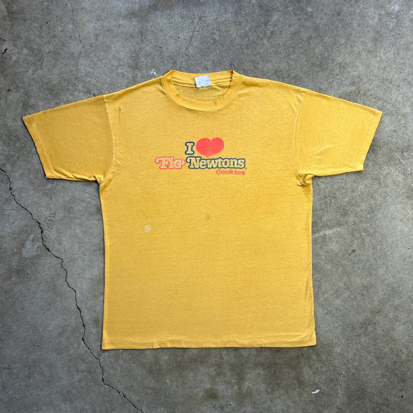 Vintage Rare 80s I Love Fig Newtons Cookies T-shirt