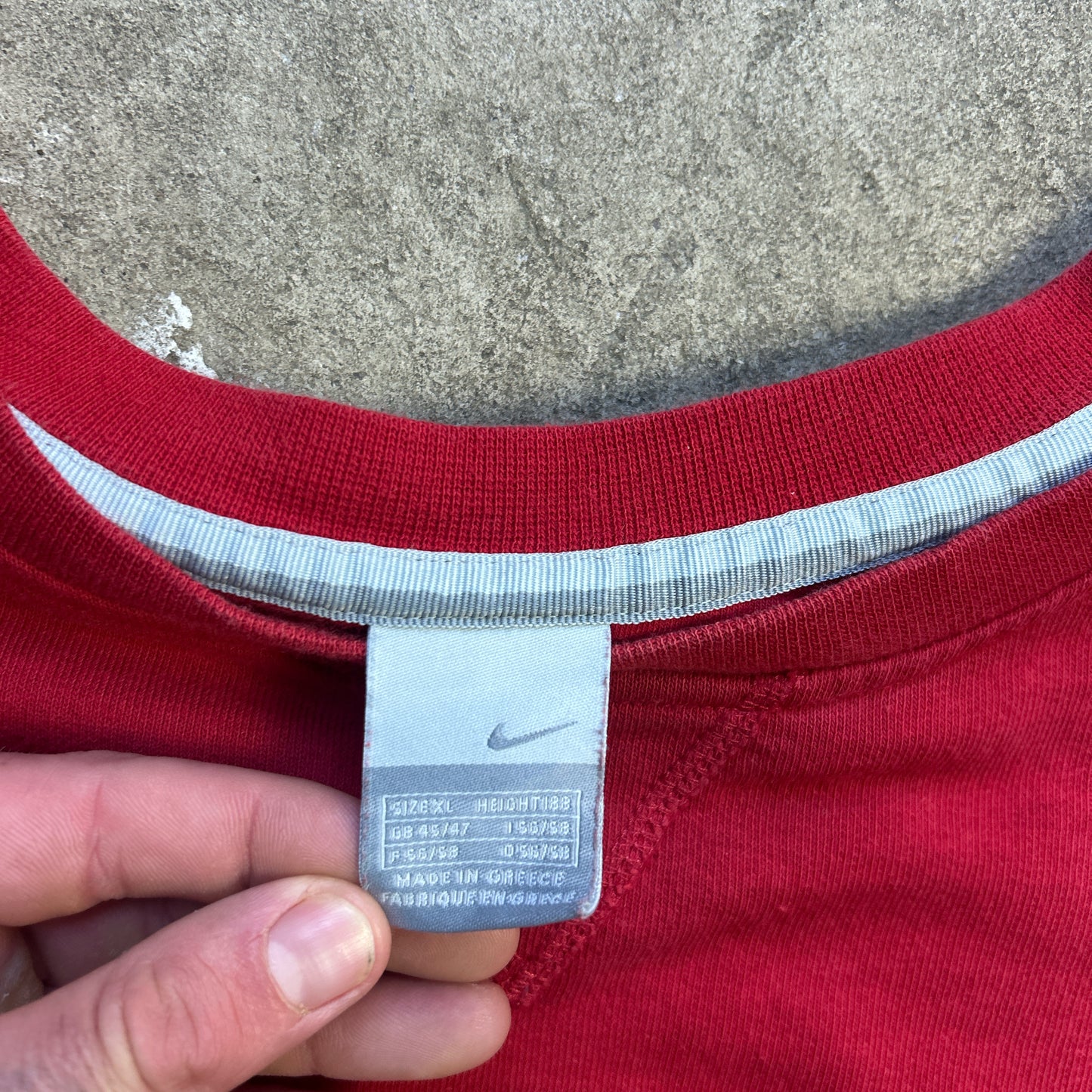 Vintage 2000s All Red Nike Crewneck Sweatshirt