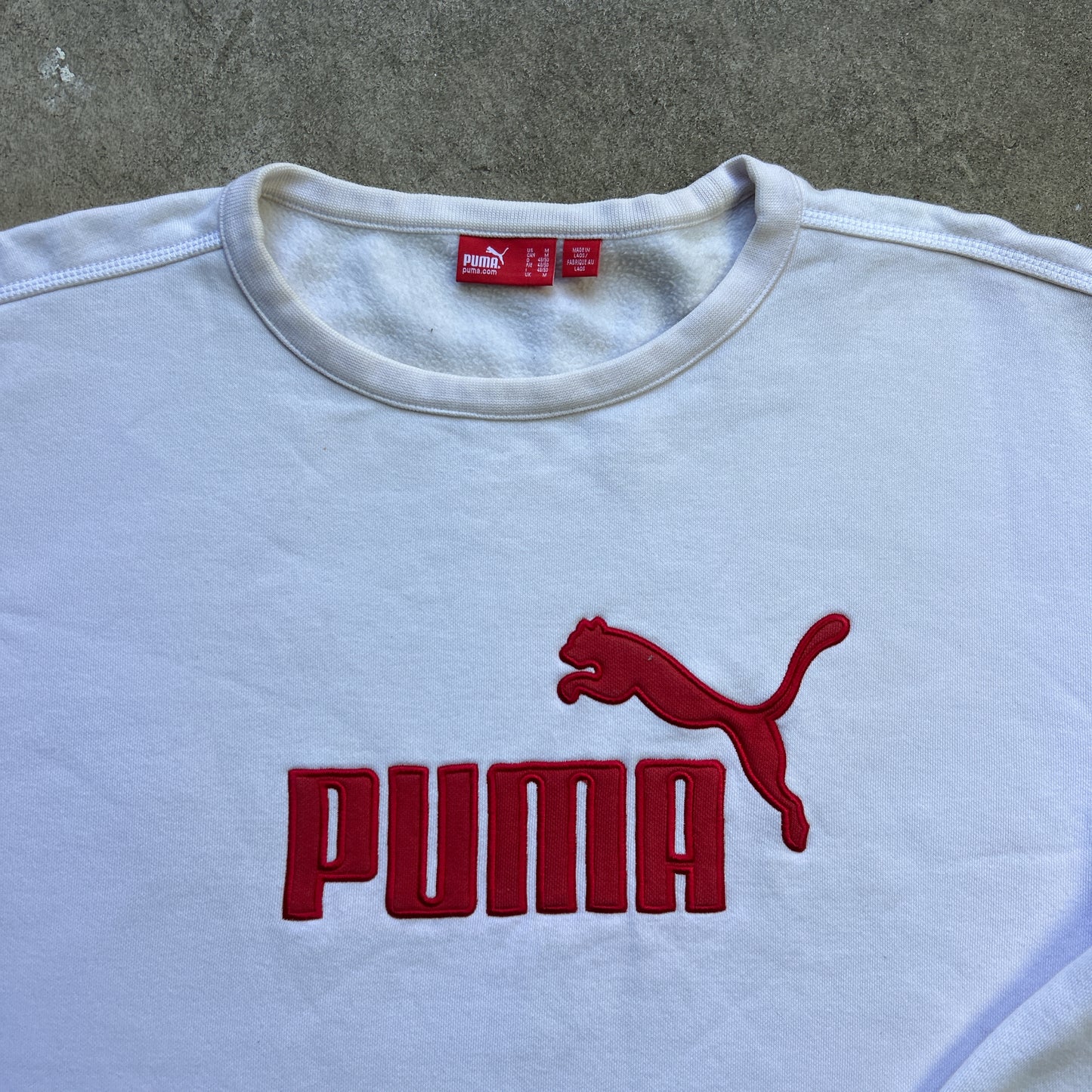 Vintage 2000s Puma Two Tone embroidered Crewneck Sweatshirt