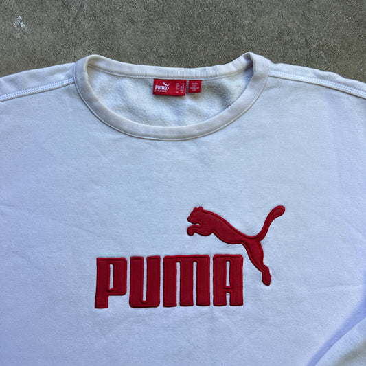 Vintage 2000s Puma Two Tone embroidered Crewneck Sweatshirt
