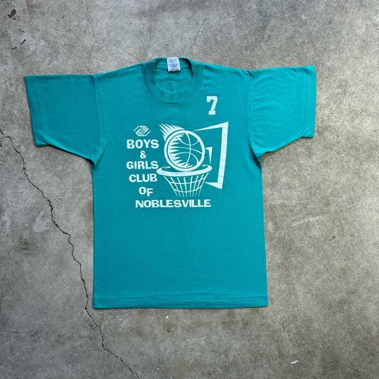 Vintage 90s Boys & Girls Club Of Noblesville, Number 7 T-shirt