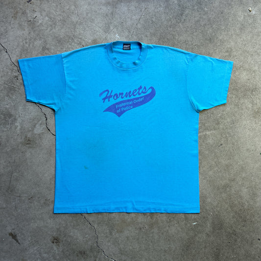Vintage 90s Hornets "fraternal order of police" T-shirt