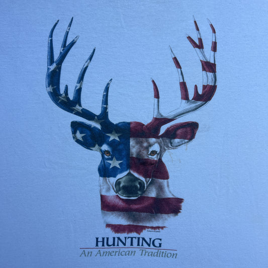 Vintage 90s  "An American Tradition" Deer Hunting T-shirt