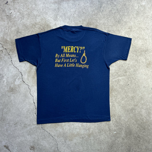 Vintage 90s USA Cathedral Wrestling, Ruthless, Remorseless, Relentless "Mercy" T-shirt