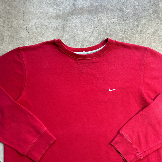 Vintage 2000s All Red Nike Crewneck Sweatshirt