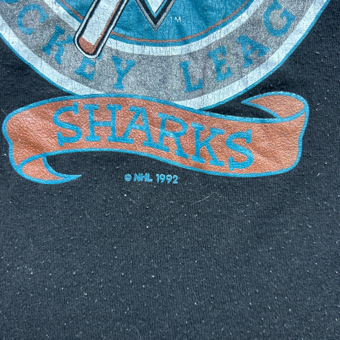 Vintage 90s NHL San Jose Sharks 1992 T-shirt