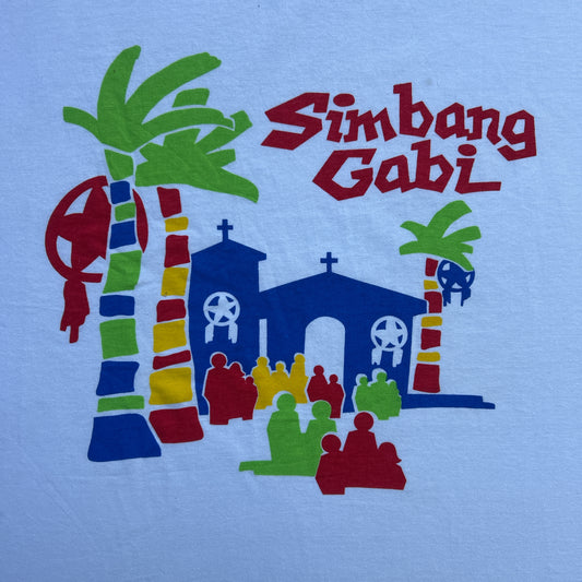 Vintage 90s Simbang Gabi, Colourful Religion T-shirt