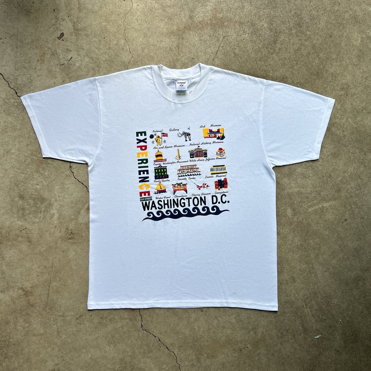 Vintage 90s Washington D.C, America, Experience The State T-shirt