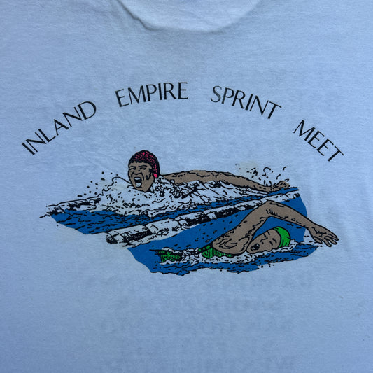 Vintage 90s Inland Empire Sprint Swimming Meet, Town Tour T-shirt