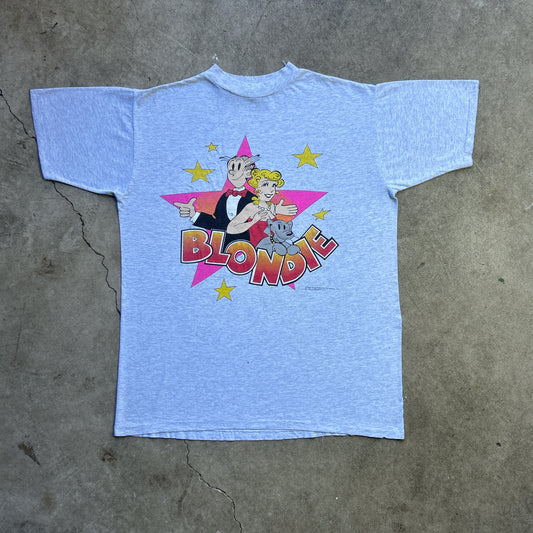 Vintage 90s Blondie Comic Strip x TV Show 1994 Graphic Print Promotional Merchandise T-shirt