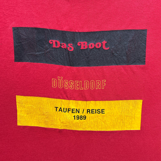 Vintage 80s “Das Boot” Düsseldorf 1989 Taufen / Reise T-Shirt