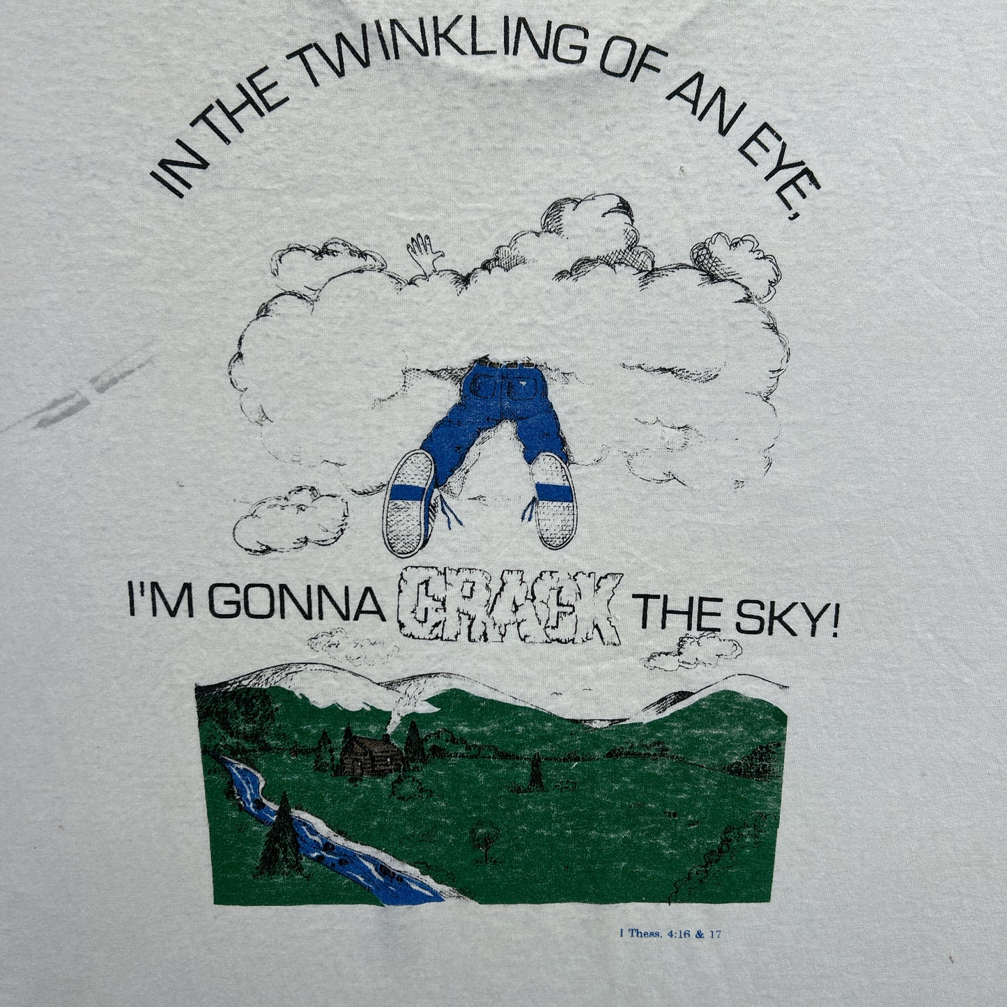 Vintage 90s Youth Quake, In the Twinkling of an Eye, Im Going to Crack the Sky T-shirt