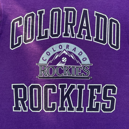 Vintage 90s MLB College Baseball Colorado Rockies T-shirt