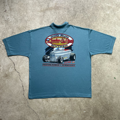Vintage 90s Shades of the Past, Rod Run Sixteen, Pigeon Forge, Tennessee 1998 Polo Shirt