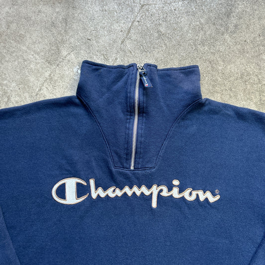 Vintage 90s Quater Zip Champion Sweatshirt