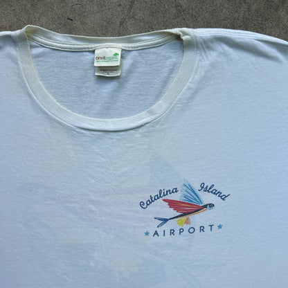 Vintage 90s Flying Fish, Airport In The Sky, Catalina Island Airport T-shirt