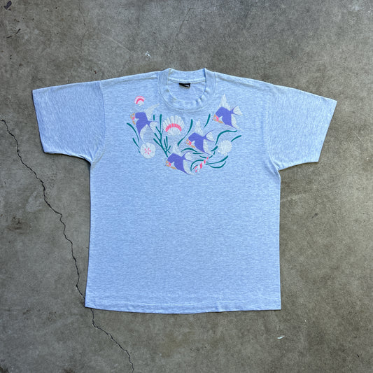Vintage 90s Fish, Shells & Coral T-shirt