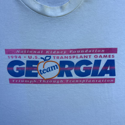 Vintage 90s National Kidney Foundation, U.S. Transplant Games Georgia T-shirt