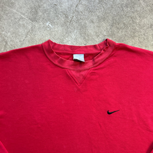 Vintage 2000s Red Nike Crewneck Sweatshirt