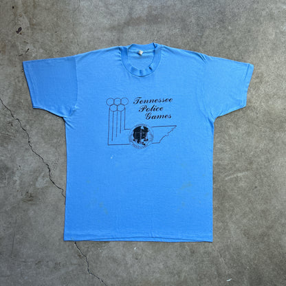 Vintage 80s Tennessee, USA Police Olympic Games T-shirt