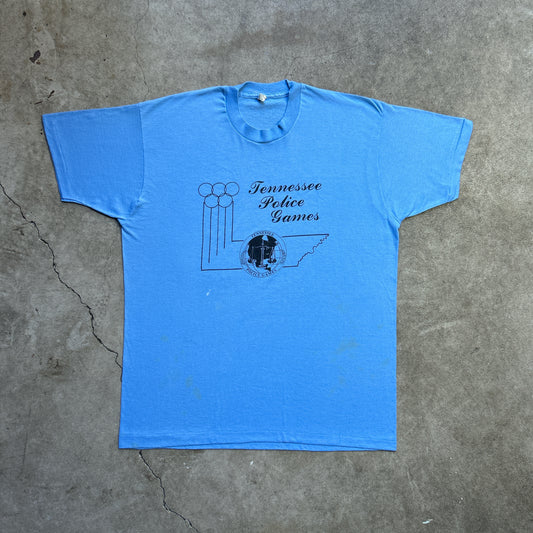 Vintage 80s Tennessee, USA Police Olympic Games T-shirt