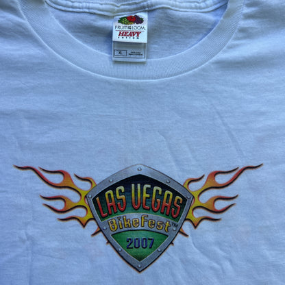 Vintage 2000s Las Vegas Bike Fest 2007 T-shirt
