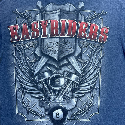 Vintage 2000s Easy Riders Panhead Engine T-Shirt