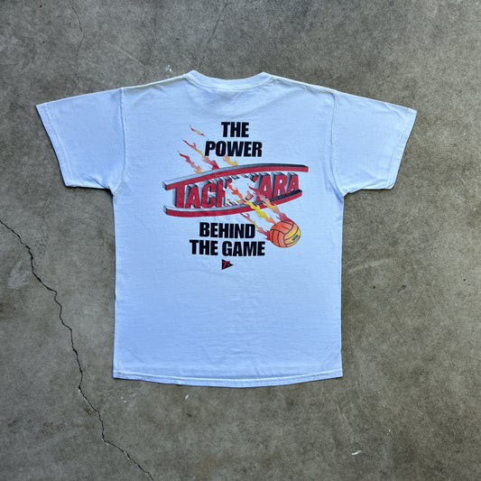 Vintage 2000s Volleyball On Fire, The Power Behind The Game Tachikara T-shirt
