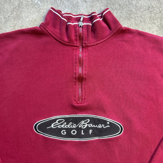 Vintage 2000s Eddie Bauer Golf Quater Zip Jumper