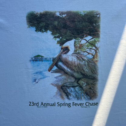 Vintage 2000 23rd Annual Spring Fever Chase Fairhope, Dinosaur Bird T-shirt