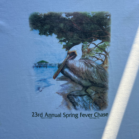 Vintage 2000 23rd Annual Spring Fever Chase Fairhope, Dinosaur Bird T-shirt