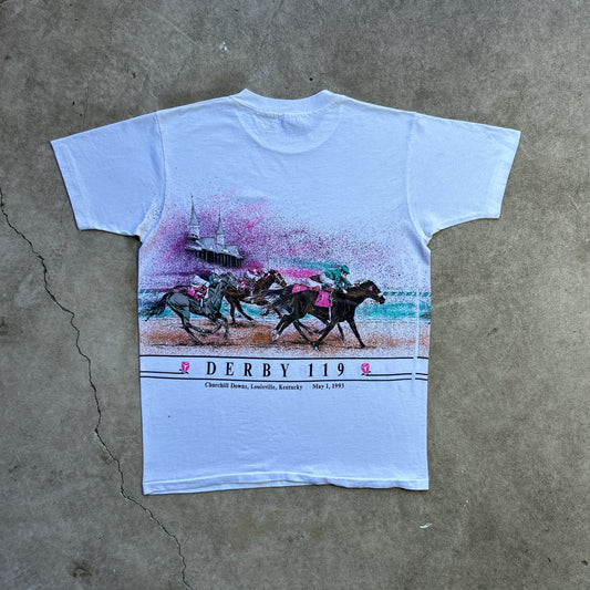 Vintage 90s Rare AOP Kentucky Derby 119, 1993 T-Shirt