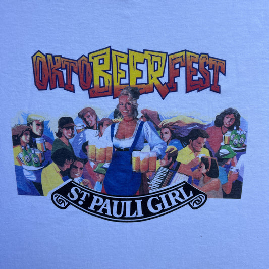 Vintage 90s Oktobeerfest St. Pauli Girl Germany T-shirt