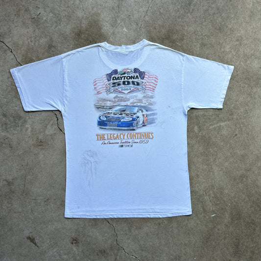 Vintage 2000s Daytona 500 "The Legacy Continues" Nascar 2004 T-shirt