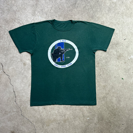 Vintage 80s The 2nd Battalion, Royal Canadian Regiment (2 RCR) Small Arms T-shirt