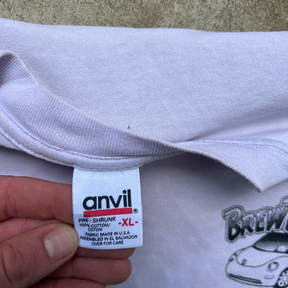 Vintage 90s Brew Thru Drive thru Beverage Store 1991 T-Shirt.