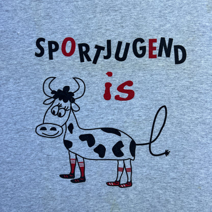 Vintage 80s German "Sportjugend" Is Cartoon Cow T-shirt