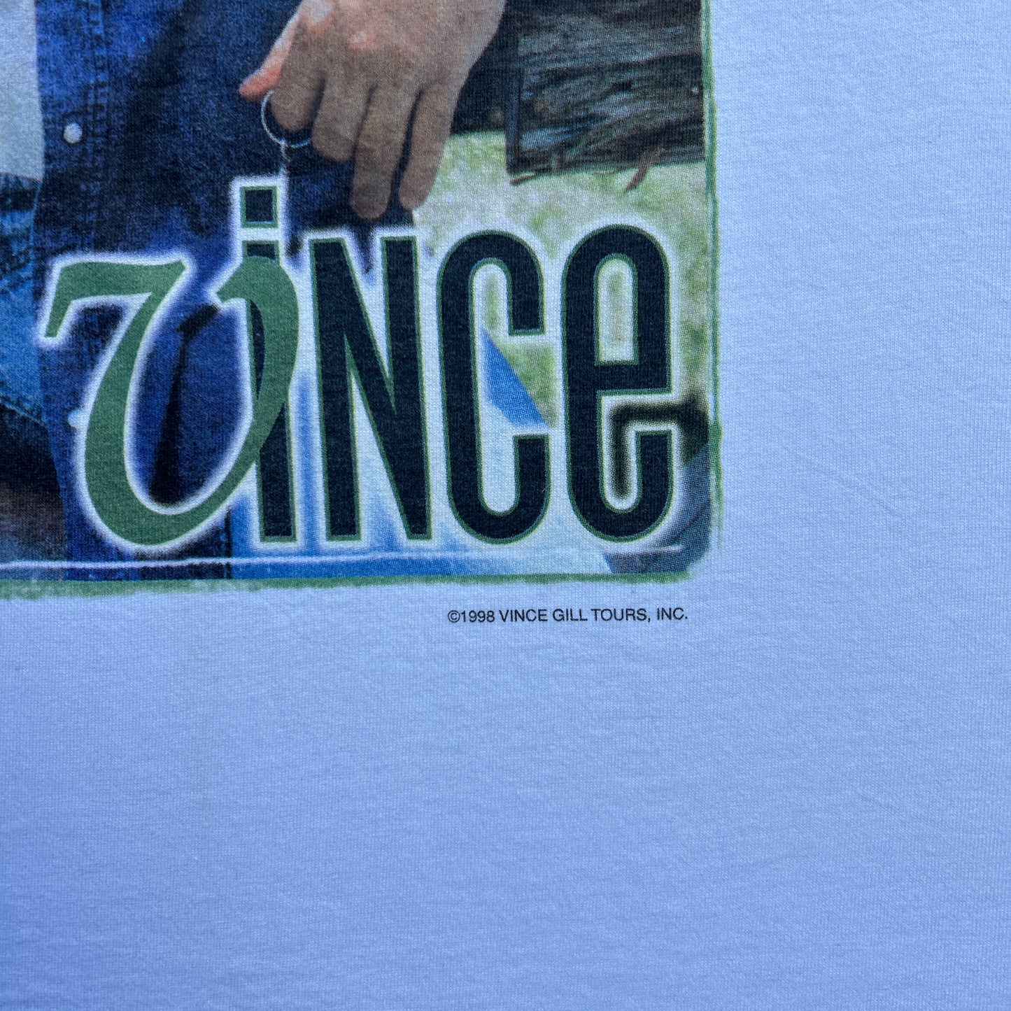 Vintage 90s Vince Gill 1998 USA Music Tour T-Shirt