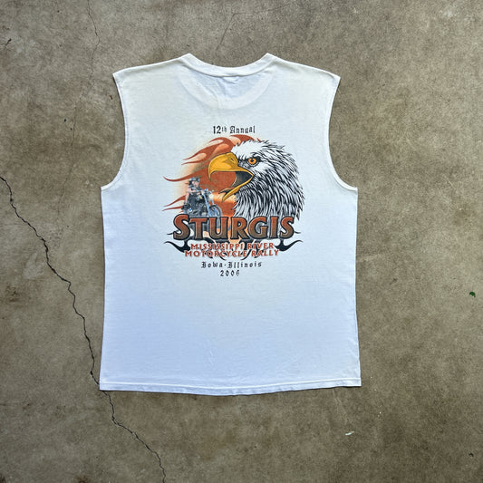 Vintage 2000s 12th Annual Sturgis Mississippi River, HOG Motorcycle Rally 2006 Singlet