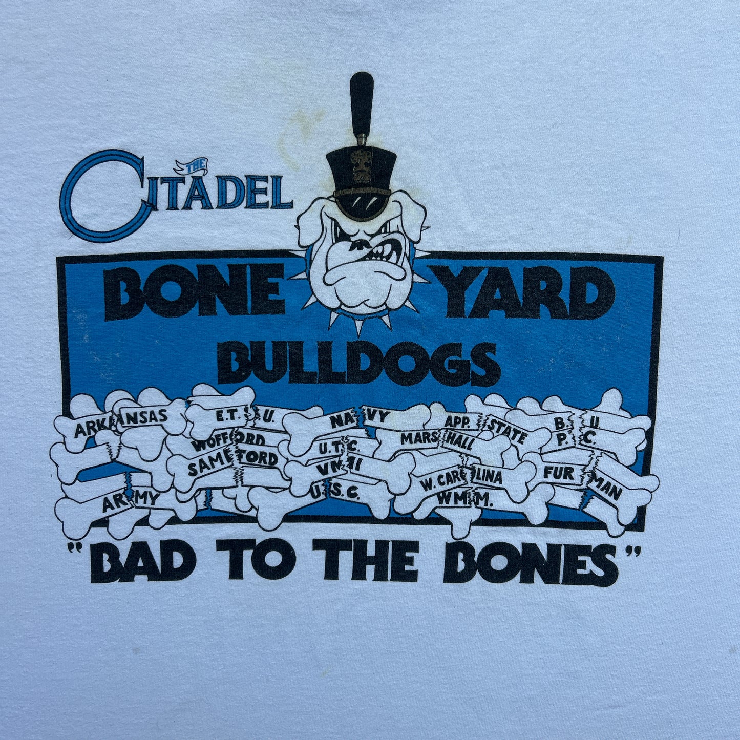 Vintage 90s The Citadel "Beware of the Dogs" American Theater T-shirt