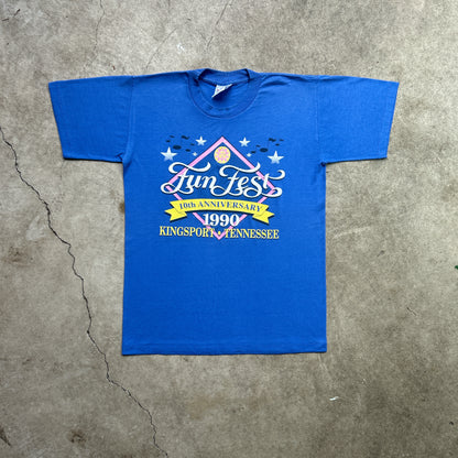Vintage 90s 1990 Fun Fest 10th Anniversary, Kingsport, Tennessee, T-shirt