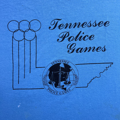 Vintage 80s Tennessee, USA Police Olympic Games T-shirt