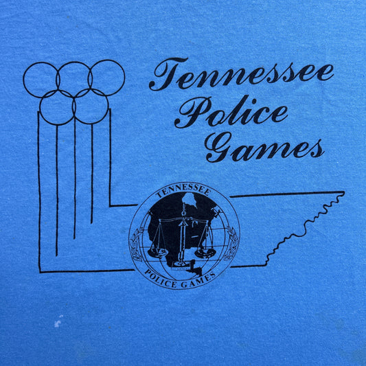 Vintage 80s Tennessee, USA Police Olympic Games T-shirt