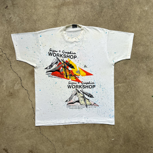 Vintage 90s Signs and Graphics Workshop, Art School 1992 T-shirt