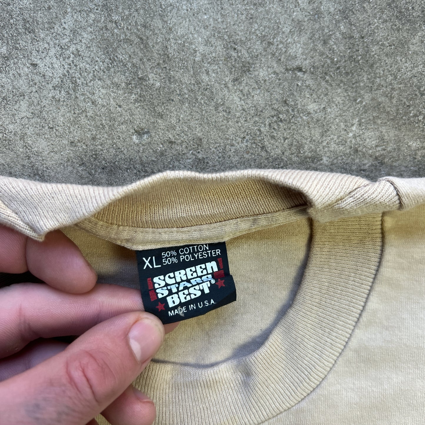 Vintage 90s Operation Desert Storm, America In Kuwait, Wisconsin Graphic Print Military T-shirt